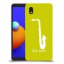 סקספון כיסוי מגן קשיח בעיצוב אישי עם השם שלך ל Samsung Galaxy A01 Core יחידה אחת סקרין מובייל