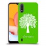 עץ כיסוי מגן קשיח בעיצוב אישי עם השם שלך ל Samsung Galaxy A01 יחידה אחת סקרין מובייל
