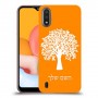 עץ כיסוי מגן קשיח בעיצוב אישי עם השם שלך ל Samsung Galaxy A01 יחידה אחת סקרין מובייל