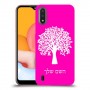 עץ כיסוי מגן קשיח בעיצוב אישי עם השם שלך ל Samsung Galaxy A01 יחידה אחת סקרין מובייל
