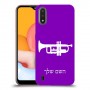 חצוצרה כיסוי מגן קשיח בעיצוב אישי עם השם שלך ל Samsung Galaxy A01 יחידה אחת סקרין מובייל