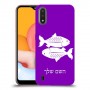 דגים כיסוי מגן קשיח בעיצוב אישי עם השם שלך ל Samsung Galaxy A01 יחידה אחת סקרין מובייל