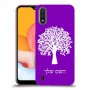 עץ כיסוי מגן קשיח בעיצוב אישי עם השם שלך ל Samsung Galaxy A01 יחידה אחת סקרין מובייל