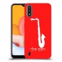 סקספון כיסוי מגן קשיח בעיצוב אישי עם השם שלך ל Samsung Galaxy A01 יחידה אחת סקרין מובייל