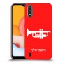 חצוצרה כיסוי מגן קשיח בעיצוב אישי עם השם שלך ל Samsung Galaxy A01 יחידה אחת סקרין מובייל