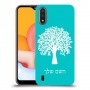 עץ כיסוי מגן קשיח בעיצוב אישי עם השם שלך ל Samsung Galaxy A01 יחידה אחת סקרין מובייל