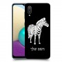 זברה כיסוי מגן קשיח בעיצוב אישי עם השם שלך ל Samsung Galaxy A02 יחידה אחת סקרין מובייל