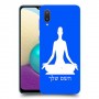 יוגה כיסוי מגן קשיח בעיצוב אישי עם השם שלך ל Samsung Galaxy A02 יחידה אחת סקרין מובייל