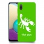 עקרב כיסוי מגן קשיח בעיצוב אישי עם השם שלך ל Samsung Galaxy A02 יחידה אחת סקרין מובייל