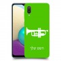 חצוצרה כיסוי מגן קשיח בעיצוב אישי עם השם שלך ל Samsung Galaxy A02 יחידה אחת סקרין מובייל