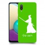 סמוראי כיסוי מגן קשיח בעיצוב אישי עם השם שלך ל Samsung Galaxy A02 יחידה אחת סקרין מובייל