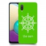 הגה - קפטן - ים כיסוי מגן קשיח בעיצוב אישי עם השם שלך ל Samsung Galaxy A02 יחידה אחת סקרין מובייל