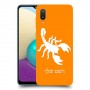 עקרב כיסוי מגן קשיח בעיצוב אישי עם השם שלך ל Samsung Galaxy A02 יחידה אחת סקרין מובייל