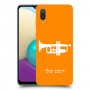 חצוצרה כיסוי מגן קשיח בעיצוב אישי עם השם שלך ל Samsung Galaxy A02 יחידה אחת סקרין מובייל