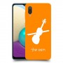 כינור כיסוי מגן קשיח בעיצוב אישי עם השם שלך ל Samsung Galaxy A02 יחידה אחת סקרין מובייל