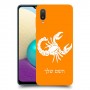 עקרב כיסוי מגן קשיח בעיצוב אישי עם השם שלך ל Samsung Galaxy A02 יחידה אחת סקרין מובייל