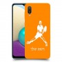 שחקן טניס כיסוי מגן קשיח בעיצוב אישי עם השם שלך ל Samsung Galaxy A02 יחידה אחת סקרין מובייל