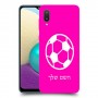 כדורגל - כדור כיסוי מגן קשיח בעיצוב אישי עם השם שלך ל Samsung Galaxy A02 יחידה אחת סקרין מובייל