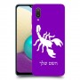 עקרב כיסוי מגן קשיח בעיצוב אישי עם השם שלך ל Samsung Galaxy A02 יחידה אחת סקרין מובייל