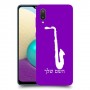 סקספון כיסוי מגן קשיח בעיצוב אישי עם השם שלך ל Samsung Galaxy A02 יחידה אחת סקרין מובייל