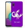 עקרב כיסוי מגן קשיח בעיצוב אישי עם השם שלך ל Samsung Galaxy A02 יחידה אחת סקרין מובייל