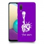 פסל החירות כיסוי מגן קשיח בעיצוב אישי עם השם שלך ל Samsung Galaxy A02 יחידה אחת סקרין מובייל