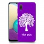 עץ כיסוי מגן קשיח בעיצוב אישי עם השם שלך ל Samsung Galaxy A02 יחידה אחת סקרין מובייל