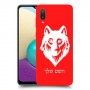 זאב כיסוי מגן קשיח בעיצוב אישי עם השם שלך ל Samsung Galaxy A02 יחידה אחת סקרין מובייל