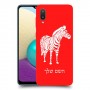 זברה כיסוי מגן קשיח בעיצוב אישי עם השם שלך ל Samsung Galaxy A02 יחידה אחת סקרין מובייל