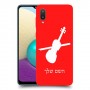 כינור כיסוי מגן קשיח בעיצוב אישי עם השם שלך ל Samsung Galaxy A02 יחידה אחת סקרין מובייל