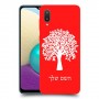 עץ כיסוי מגן קשיח בעיצוב אישי עם השם שלך ל Samsung Galaxy A02 יחידה אחת סקרין מובייל