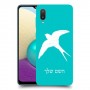 ציפור לבלוע כיסוי מגן קשיח בעיצוב אישי עם השם שלך ל Samsung Galaxy A02 יחידה אחת סקרין מובייל