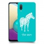 זברה כיסוי מגן קשיח בעיצוב אישי עם השם שלך ל Samsung Galaxy A02 יחידה אחת סקרין מובייל