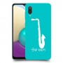 סקספון כיסוי מגן קשיח בעיצוב אישי עם השם שלך ל Samsung Galaxy A02 יחידה אחת סקרין מובייל