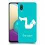 אימון ספורט - אישה כיסוי מגן קשיח בעיצוב אישי עם השם שלך ל Samsung Galaxy A02 יחידה אחת סקרין מובייל