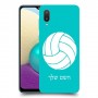 כדורעף - כדור כיסוי מגן קשיח בעיצוב אישי עם השם שלך ל Samsung Galaxy A02 יחידה אחת סקרין מובייל
