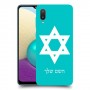 מגן דוד - ישראל כיסוי מגן קשיח בעיצוב אישי עם השם שלך ל Samsung Galaxy A02 יחידה אחת סקרין מובייל