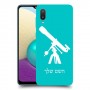 טלסקופ כיסוי מגן קשיח בעיצוב אישי עם השם שלך ל Samsung Galaxy A02 יחידה אחת סקרין מובייל