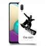סנובורד כיסוי מגן קשיח בעיצוב אישי עם השם שלך ל Samsung Galaxy A02 יחידה אחת סקרין מובייל
