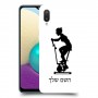 שוליים - אישה כיסוי מגן קשיח בעיצוב אישי עם השם שלך ל Samsung Galaxy A02 יחידה אחת סקרין מובייל