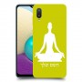 יוגה כיסוי מגן קשיח בעיצוב אישי עם השם שלך ל Samsung Galaxy A02 יחידה אחת סקרין מובייל