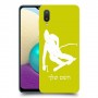 סקִי כיסוי מגן קשיח בעיצוב אישי עם השם שלך ל Samsung Galaxy A02 יחידה אחת סקרין מובייל