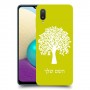 עץ כיסוי מגן קשיח בעיצוב אישי עם השם שלך ל Samsung Galaxy A02 יחידה אחת סקרין מובייל