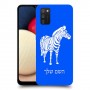 זברה כיסוי מגן קשיח בעיצוב אישי עם השם שלך ל Samsung Galaxy A02s יחידה אחת סקרין מובייל