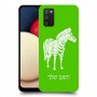 זברה כיסוי מגן קשיח בעיצוב אישי עם השם שלך ל Samsung Galaxy A02s יחידה אחת סקרין מובייל