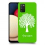 עץ כיסוי מגן קשיח בעיצוב אישי עם השם שלך ל Samsung Galaxy A02s יחידה אחת סקרין מובייל