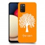 עץ כיסוי מגן קשיח בעיצוב אישי עם השם שלך ל Samsung Galaxy A02s יחידה אחת סקרין מובייל
