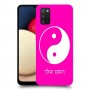 סמל יינג יאנג - סין כיסוי מגן קשיח בעיצוב אישי עם השם שלך ל Samsung Galaxy A02s יחידה אחת סקרין מובייל