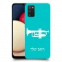 חצוצרה כיסוי מגן קשיח בעיצוב אישי עם השם שלך ל Samsung Galaxy A02s יחידה אחת סקרין מובייל