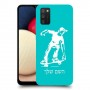 ילד סקייטבורד כיסוי מגן קשיח בעיצוב אישי עם השם שלך ל Samsung Galaxy A02s יחידה אחת סקרין מובייל